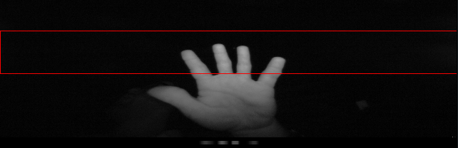 image of my hand with linearized data
